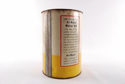 Vintage Deep Rock Air Race Motor Oil Advertising 5 Quart Oil Can