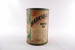 Vintage Barnsdall Pennsylvania Motor Oil Advertising 5 Quart Oil Can