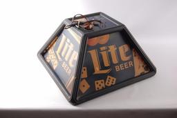 Vintage Miller Lite Light Up Advertising Pool Light