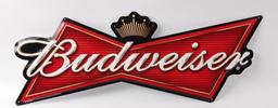 Budweiser Bowtie Advertising Metal Beer Sign