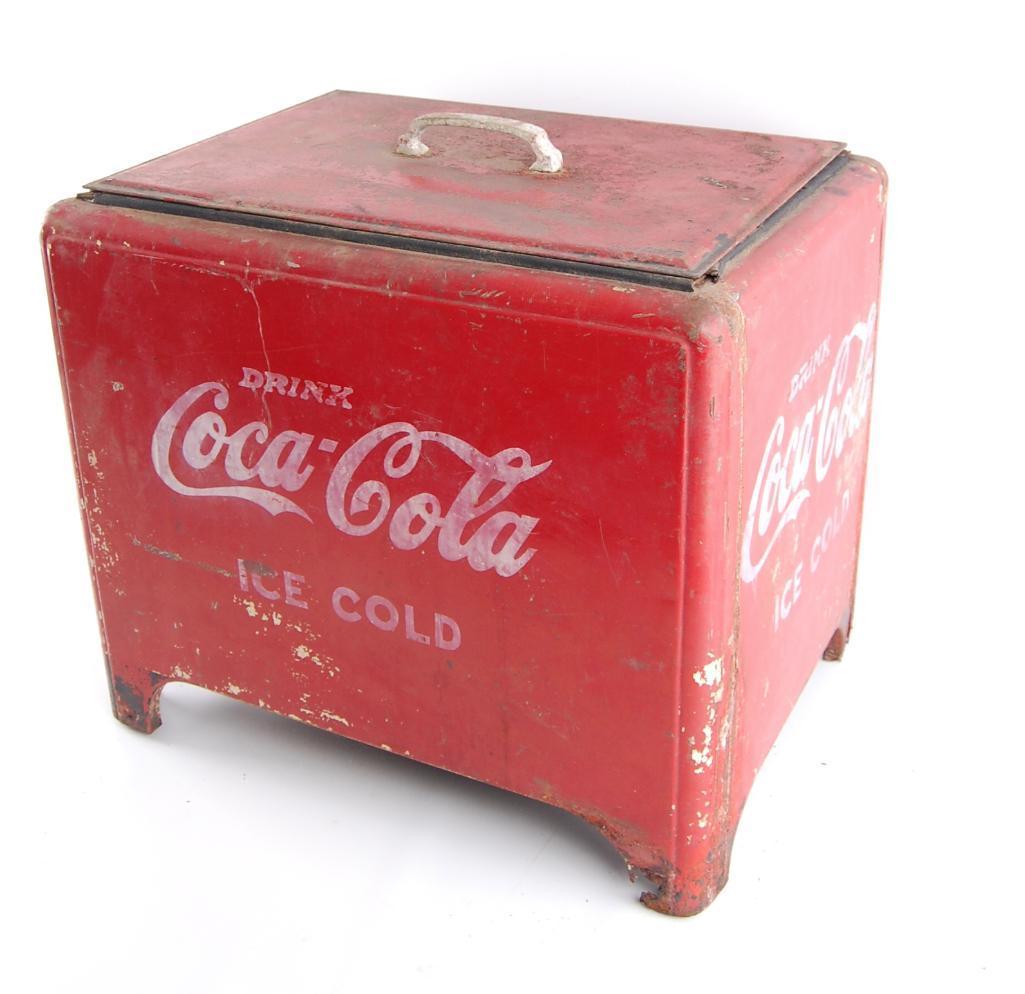 Vintage Coca-Cola Advertising Metal Cooler