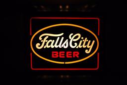 Vintage Falls City Beer Light Up Advertising Beer Sign