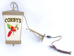 Vintage Corby's Whiskey Light Up Advertising Hanging Sign
