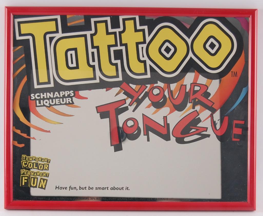 Tattoo Your Tongue Advertising Beer Mirror