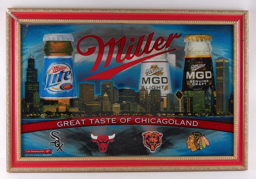 Miller Great Taste of Chicagoland Advertising Beer Mirror