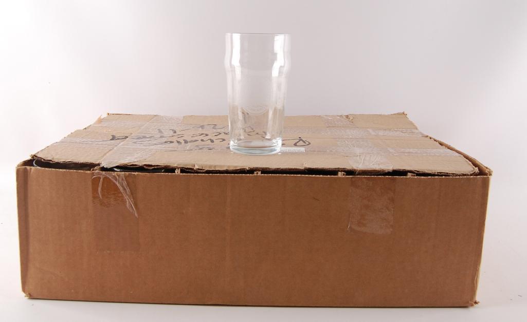 Partial Box of Goose Island Advertising Beer Glasses