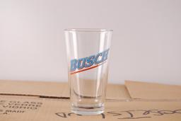 Partial Box of Busch Advertising Beer Glasses