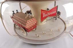 Vintage Budweiser Advertising Clydesdale Carousel Motion Hanging Beer Sign