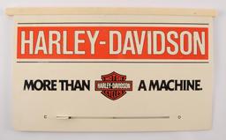 Vintage Harley Davidson Double Sided Open and Closed Advertising Sign