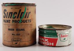 Group of 2 Sinclair Advertising Cans