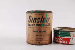 Group of 2 Sinclair Advertising Cans