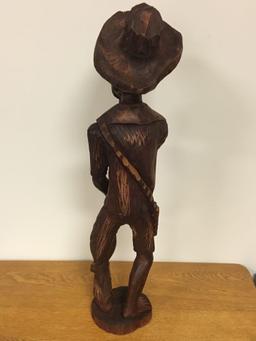 Vintage Carved Wooden Statue