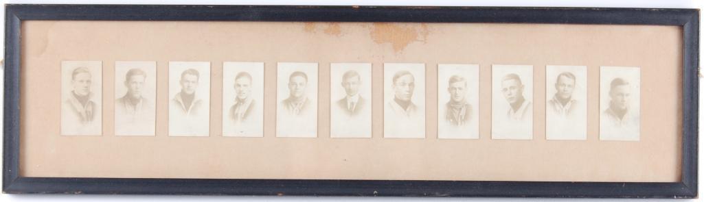 Antique 1913 WAHS Baseball Team Framed Photographs