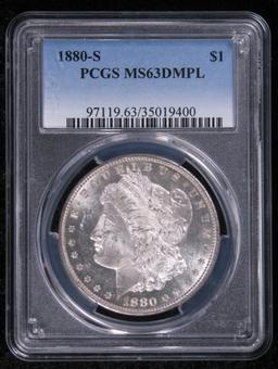 1880-S Morgan Dollar PCGS MS63DMPL