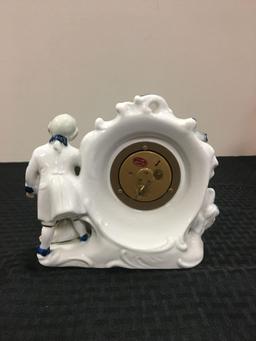 Vintage porcelain Man and woman clock