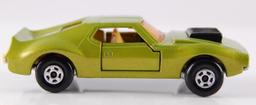 Matchbox Superfast No. 9 Green/Gold Body AMX Javelin with Original Box and White Interior