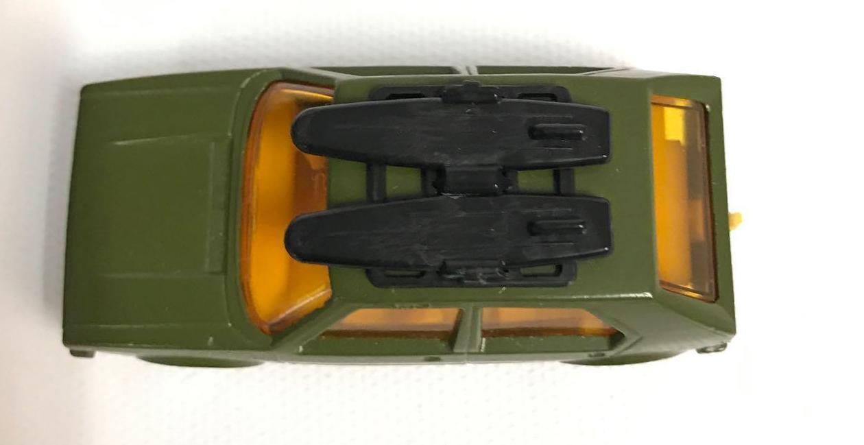 Pre Production Matchbox Superfast 75 No. 7 Military Army Green Volkswagon Golf with Original Box