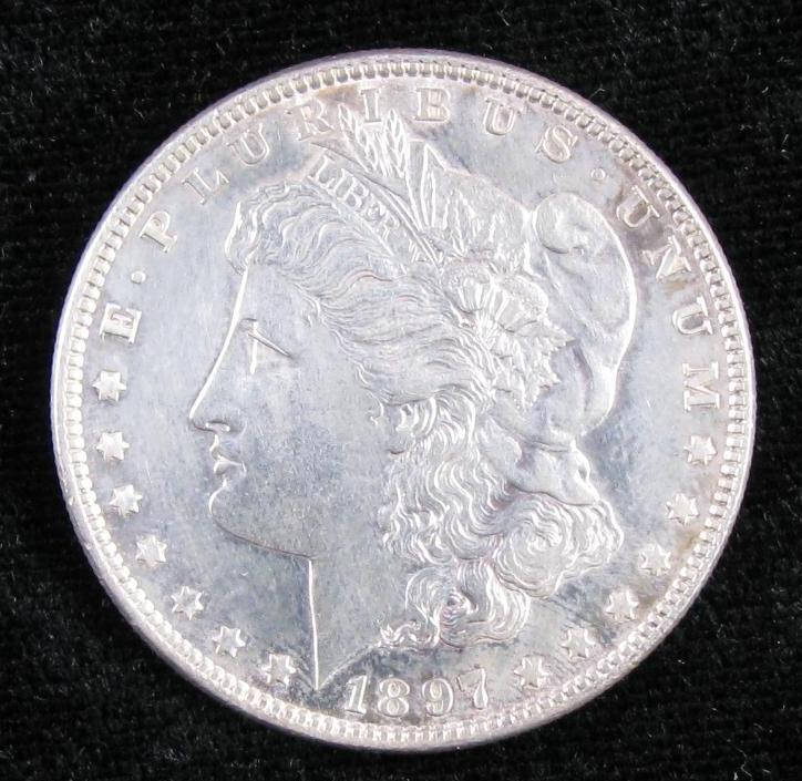 1897 Morgan Dollar.