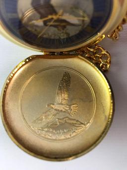 Franklin Mint Eagle Pocket Watch