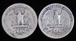 1932 D & S Washington Quarters.