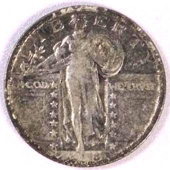 1918 Standing Liberty Quarter.