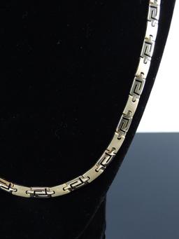 14k Gold Chain with Sapphires