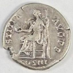 Ancient Roman: 117-138 AD. Hadrian Silver Denarius.
