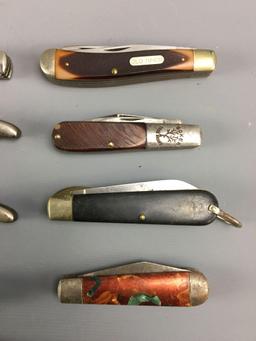 Group of 9 vintage pocket knives