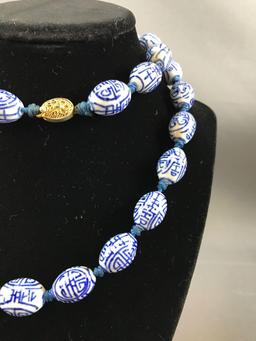 Asian inspired bead necklace