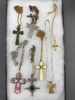 Group of Cross Necklaces