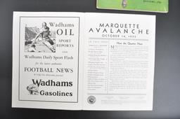 Group of 2 Antique College Football Souvenir Programs