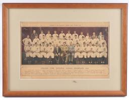 1929 Chicago Cubs National League Champions Newspaper Team Photo