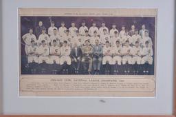 1929 Chicago Cubs National League Champions Newspaper Team Photo