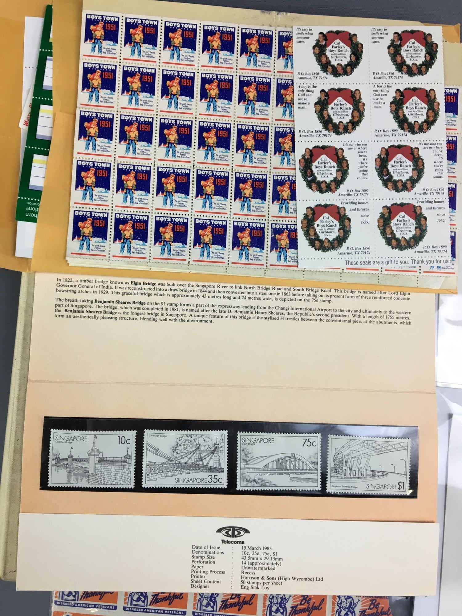 Large Group of first day issued stamps and more