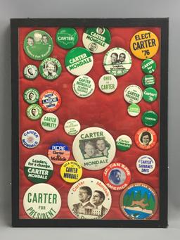 Group of vintage Carter/ Mondale political Pinbacks