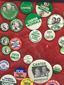 Group of vintage Carter/ Mondale political Pinbacks
