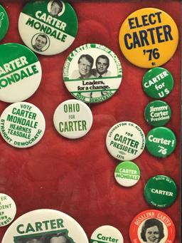 Group of vintage Carter/ Mondale political Pinbacks