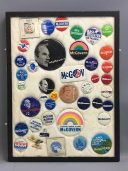 Group of vintage McGovern political pinbacks