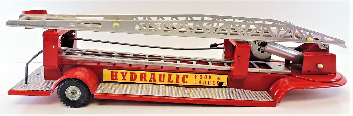 Vintage Structo Hydraulic Fire Truck Hook & Ladder.