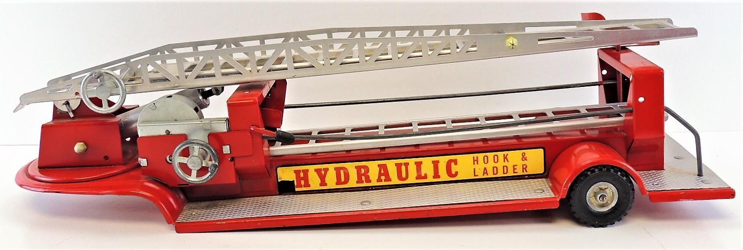 Vintage Structo Hydraulic Fire Truck Hook & Ladder.