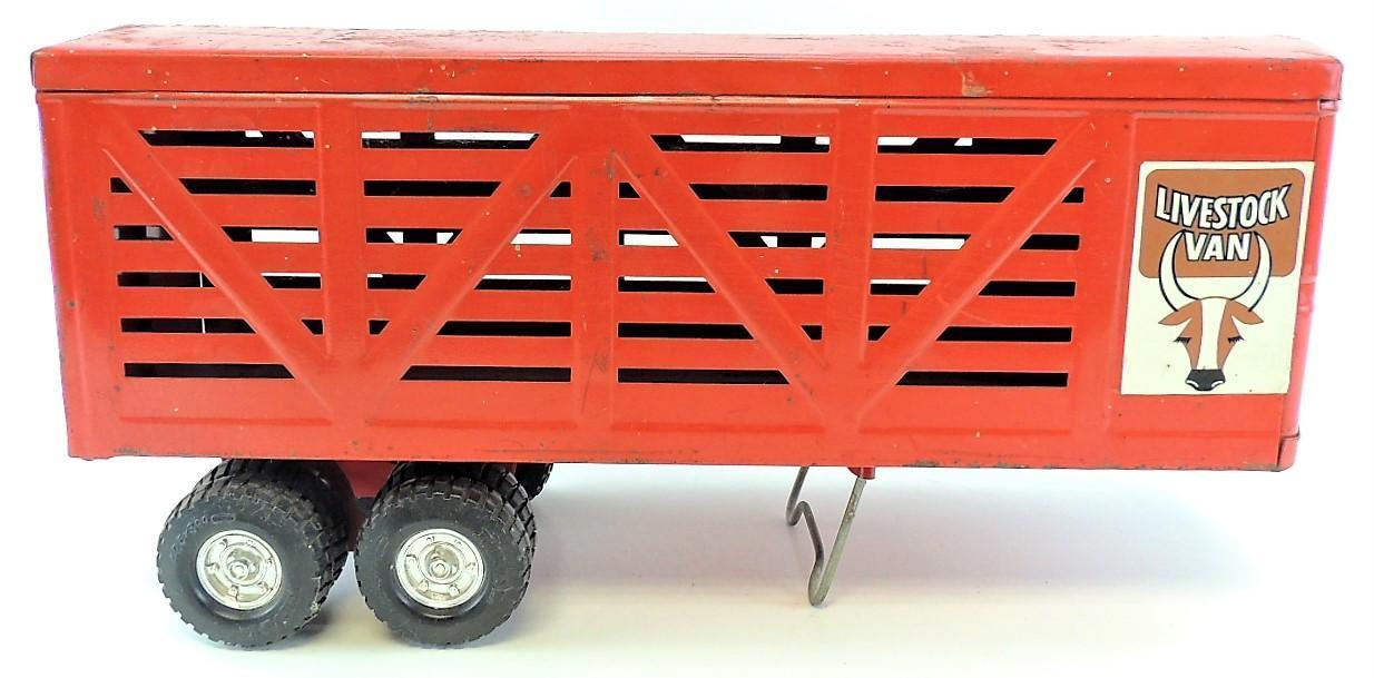 Vintage ERTL Livestock Van Trailer.