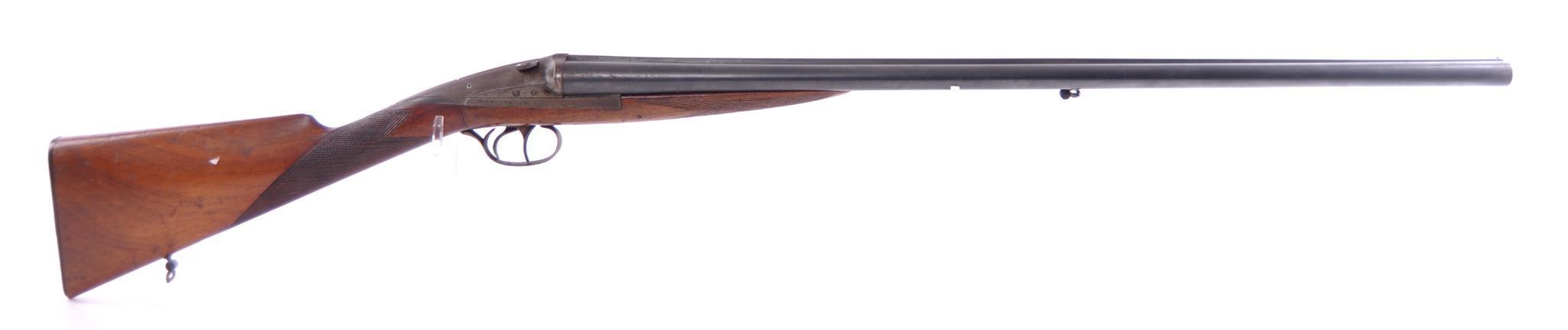 Strange cocking mechanism side-by-side 16 gauge double barrel shotgun