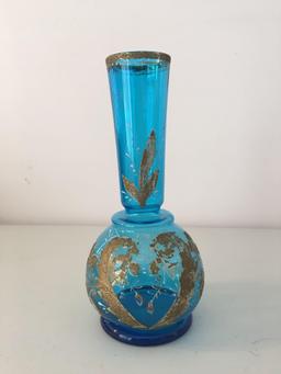 Antique hand-painted Blue vase