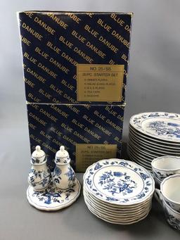 Blue Danube Set of Dishes