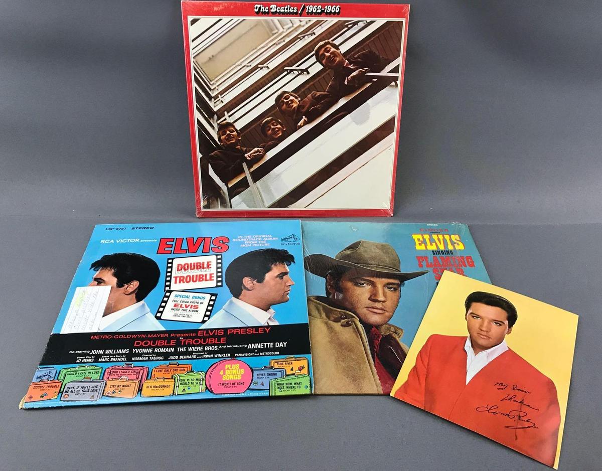 Elvis and Unopened Beatles Albums