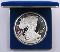 1993 The Washington Mint Walking Liberty 8oz. Silver Round.