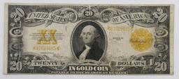 1922 $20 Gold Certificate.