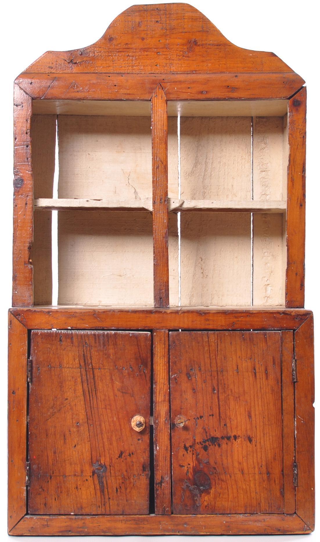Antique Primitive Child's Doll Kitchen Cabinet