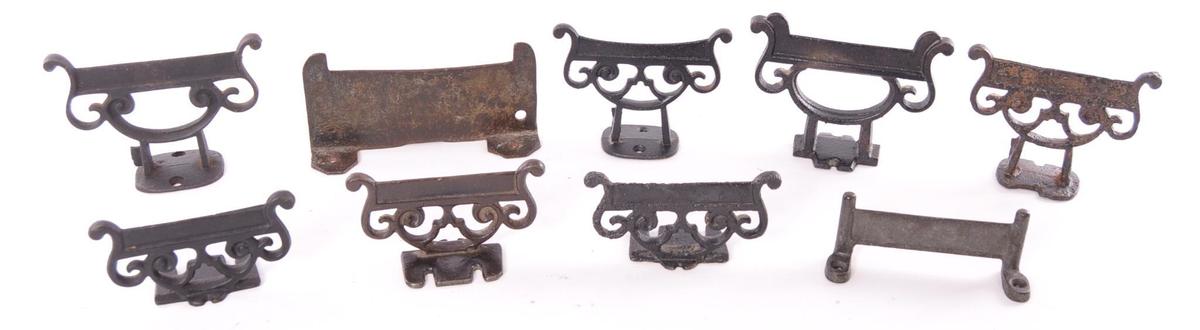 Group of 9 Antique Boot Scrappers