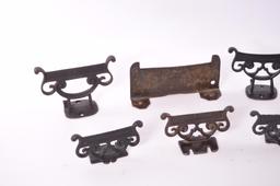 Group of 9 Antique Boot Scrappers